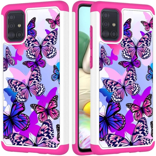 GENERIC  Samsung Galaxy A51 Case, With Kickstand Hard PC Back Cover Soft Tpu Dual Layer Protection Phone Cover