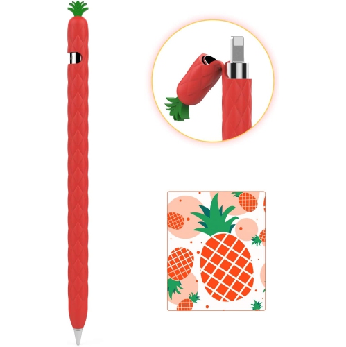 GENERIC  Silicone Case Sleeve Fruit Design Soft Protective Cover Accessories Compatible With Apple Pencil 1St