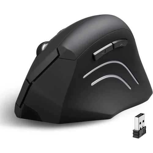 GENERIC  Perimice-608, Programmable Wireless Vertical Ergonomic Mouse - 800/1200/1600 Dpi - 2.4Ghz - Natural Ergonomic