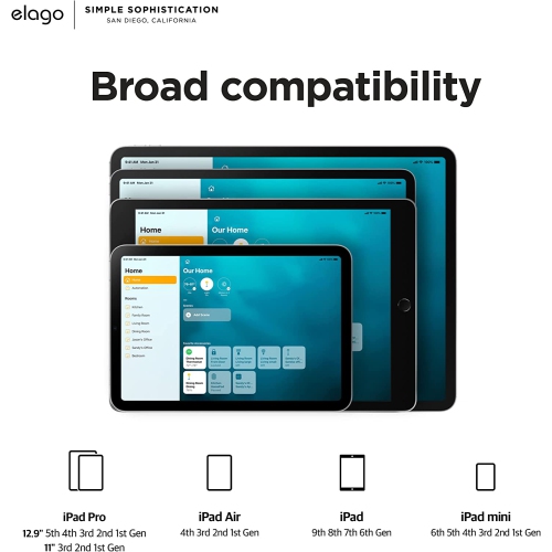 Home Hub Mount [White] - [iPad Wall Mount][Homekit Mount][Easy Installation][Scratch-Free][Cable Management