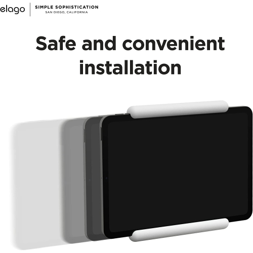 Home Hub Mount [White] - [iPad Wall Mount][Homekit Mount][Easy Installation][Scratch-Free][Cable Management