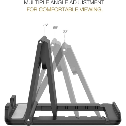 Phone/Tablet Stand, Foldable Tablet Holder Fit with iPhone 13 Pro Max/13 Pro/13, iPhone 12/12 pro Max/11/Xs Max,