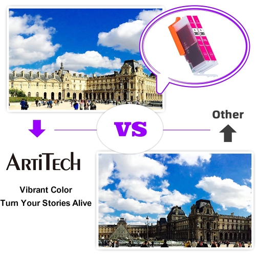 2 Pack Replacement for Canon CLI-281 XXL CLI281 XXL M Magenta Ink Cartridges Compatible with PIXMA TR7520