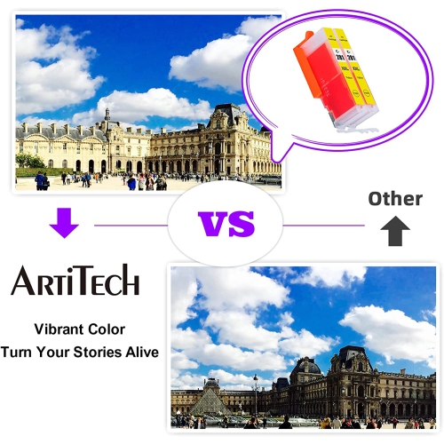 2 Pack Replacement for Canon CLI-281 XXL CLI281 XXL Y Yellow Ink Cartridges Compatible with PIXMA TR7520