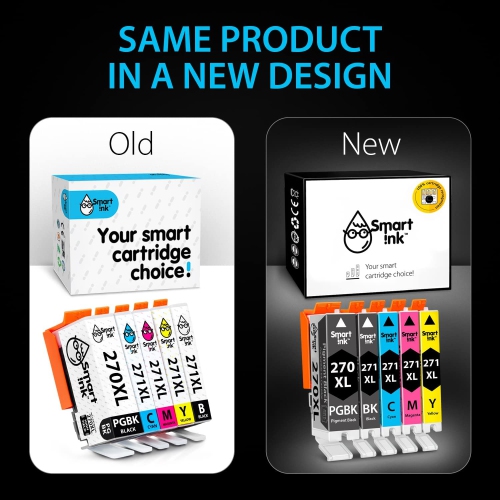 Compatible Ink Cartridge Replacement for Canon PGI 270 XL CLI 271 XL PGI-270XL CLI-271XL 5 Pack (PGBK &