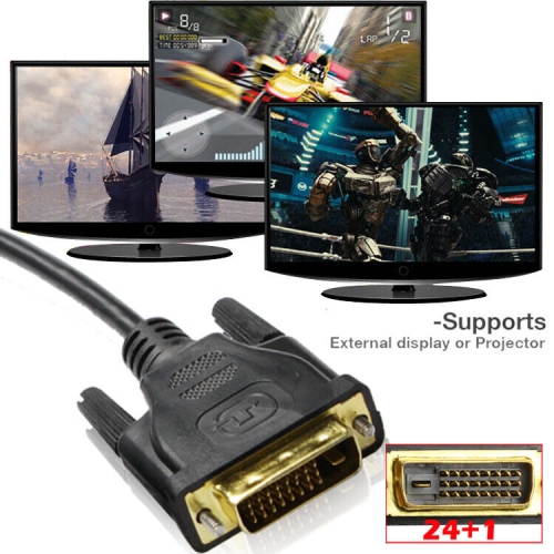 Câble adaptateur DVI à DVI plaqué or pour moniteur 2560 x 1600 6 10 15 25 pi