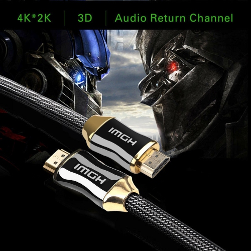 Câble HDMI 2.0 haute vitesse 4K, 3D, UHD, HDR, 1080p, 2160p, Ethernet, retour audio