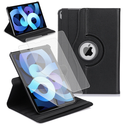 YELLOW-PRICE  Rotating Multi-Angle Viewing Folio Stand Cover & Matte Pet Film for Ipad Air 4Th