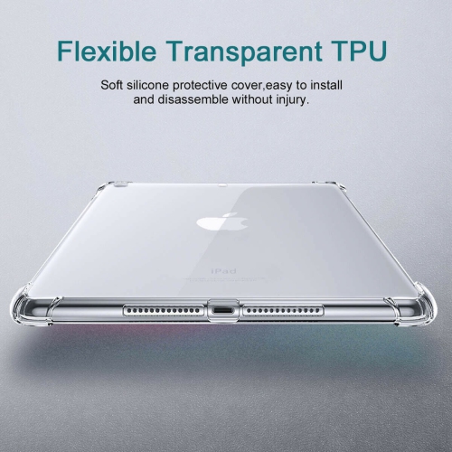 Crystal Clear TPU Protective Case & HD Tempered Glass for iPad 9th Gen 10.2 2021