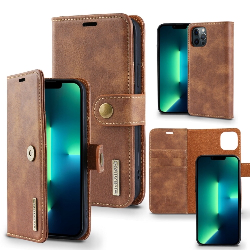 YELLOW-PRICE  Ca Slim Magnetic Closure Vintage Leather Wallet Case for Iphone 13 Pro Max 6.7"