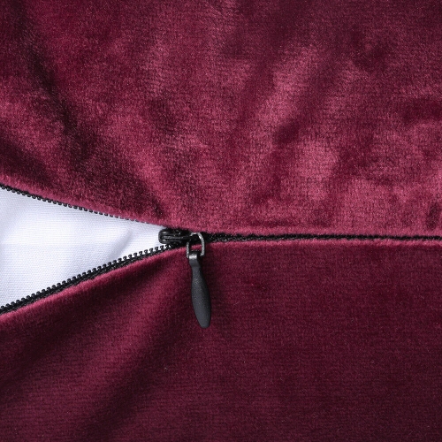 2x Modern Solid Color Square Velvet Soft Throw Pillow Case Covers, Skin-friendly