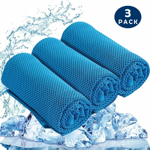 Soft Breathable Chilly Microfiber Towel for Yoga, Sport, Running, Gym