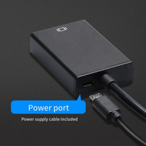 Adaptateur VGA à HDMI Adaptateur Converter Full HD 1080p HDTV connecteur de câble HDMI VGA