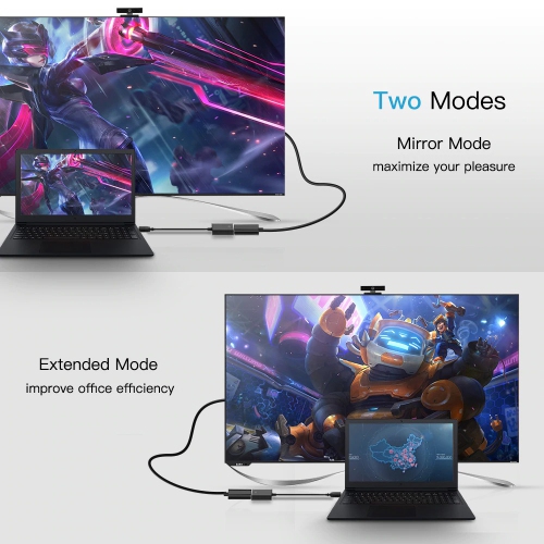 USB 3.0 to HDMI Cable Adapter Multi-Display Video Converter, Windows 7 8 10, Desktop, Laptop, PC, Monitor, Projector HDTV [Not Support Linux,