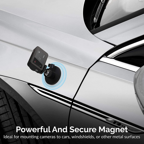Rubber-Coated Magnetic Mount for GoPro and Small Cameras