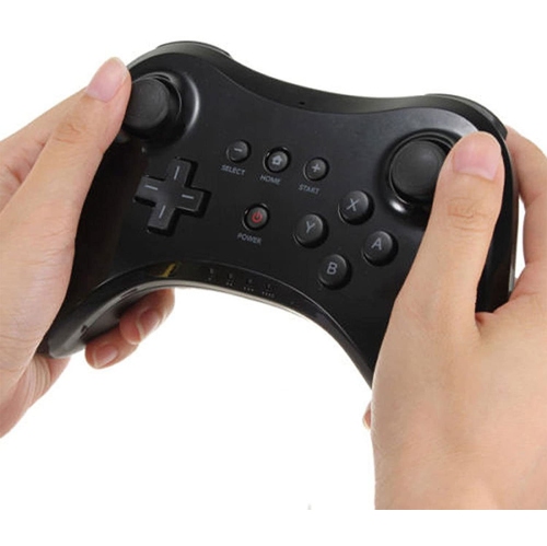Manette de jeu sans fil Classic Pro manette Gamepad Joypad Remote pour Ntdo Wii U Pro, noir