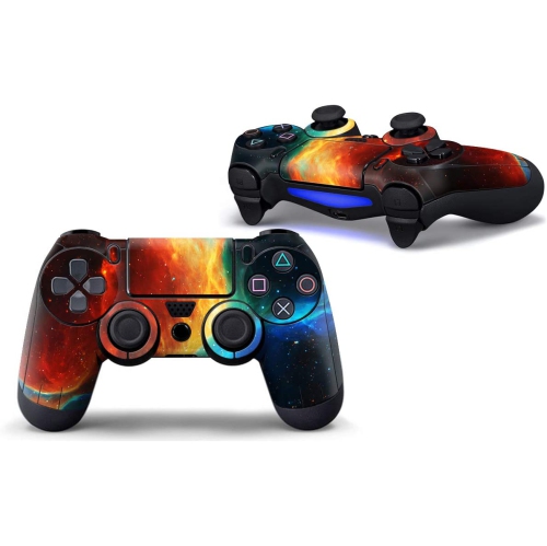 4PCS Vinyl Skin Sticker Decal Cover for Playstation4 PS4 Controller - Galaxy Starry - 4 Differences Style