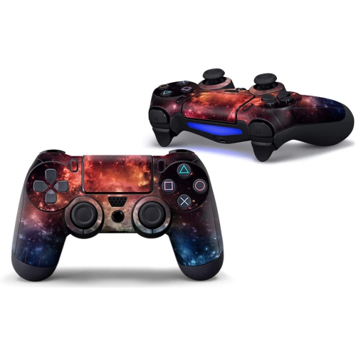 4PCS Vinyl Skin Sticker Decal Cover for Playstation4 PS4 Controller - Galaxy Starry - 4 Differences Style