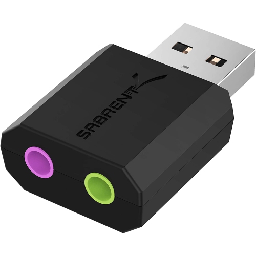 GENERIC  USB External Stereo Sound Adapter for Windows And Mac. Plug And Play No Drivers Needed
