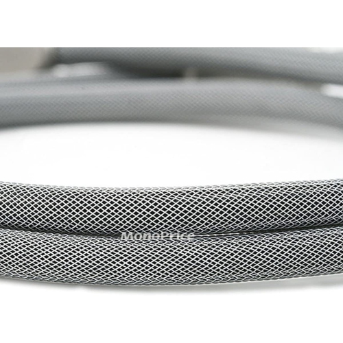 Premium S/PDIF Digital Audio Cable - Silver - 3ft | Heavy Duty Mesh Jacket, Metal Connector Heads,