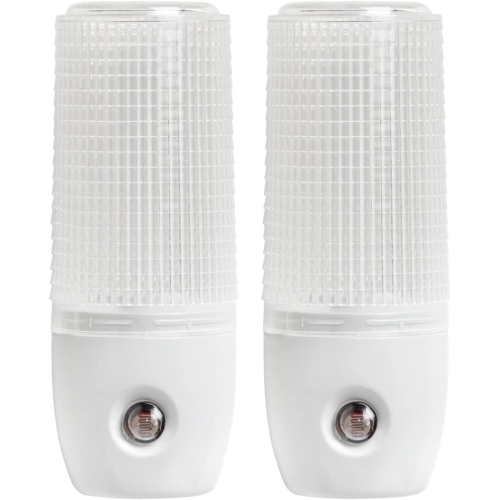 GENERIC  88018 Automatic Dusk to Dawn Led Night Light Set 2-Pack Finish, 5000 Kelvin In White