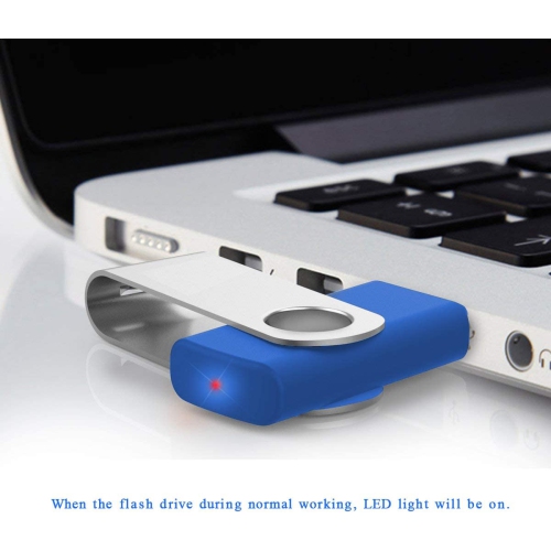 5 Pack 32GB USB 3.0 Flash Drives Swivel Thumb Drive Memory Stick Zip Drives JumpDrive (32G, 5pcs, 5 Mixed