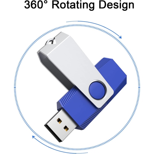 32GB USB Stick Flash Drive 5 Pack Memory Stick 2.0 Swivel Design Thumb Drive Jump Drive Pen Drive Bulk USB Key