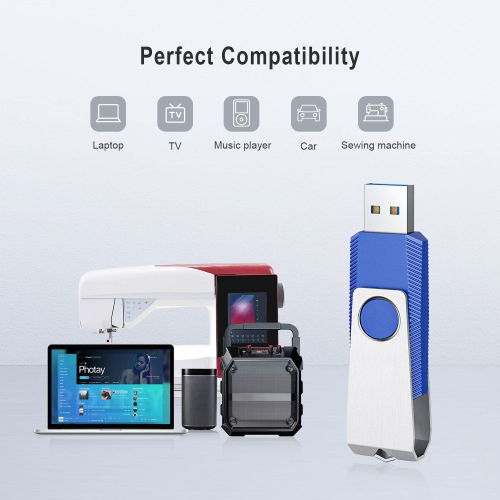 10 Pack 16GB USB Stick Flash Drives USB Key 16 GB USB2.0 Flash Drives Bulk Pack Memory Sticks Blue