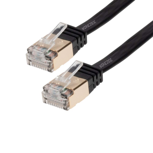 GENERIC  High Speed Ultra Flat Cat7 Ethernet Cable, Rj45 Computer Internet LAN Network Ethernet Patch (White, Blue, Black)