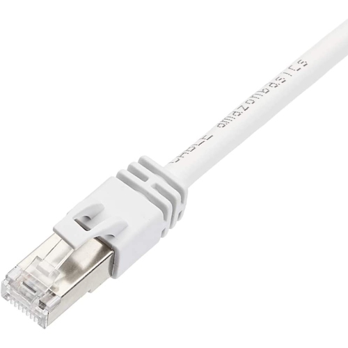 Câble de raccordement Ethernet Gigabit haute vitesse Cat 7, blanc, 3 pi, paq./5