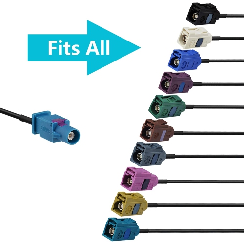 FAKRA Z femelle vers mâle rallonge d'antenne de véhicule 10 pi pour radio d'auto unité centrale Android GPS