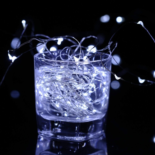 100LED 33ft String Lights, Plug-in Waterproof Decorative Fairy Lights, Firefly Lights with UL Power Adapter