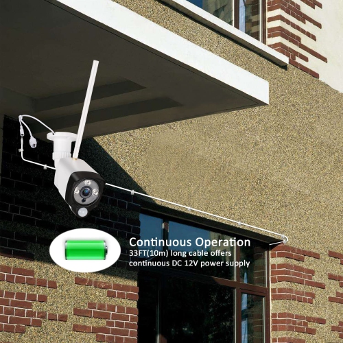 Power Extension Cable 10M 33Ft 2.1mm x 5.5mm Compatible with 12V DC Adapter Cord for CCTV Security Ca System