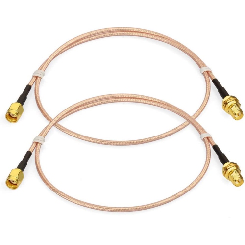 WiFi Antenna Extension Cable RP-SMA Male to RP-SMA Female Bulkhead Mount RG316 Cale 60cm 24 inch