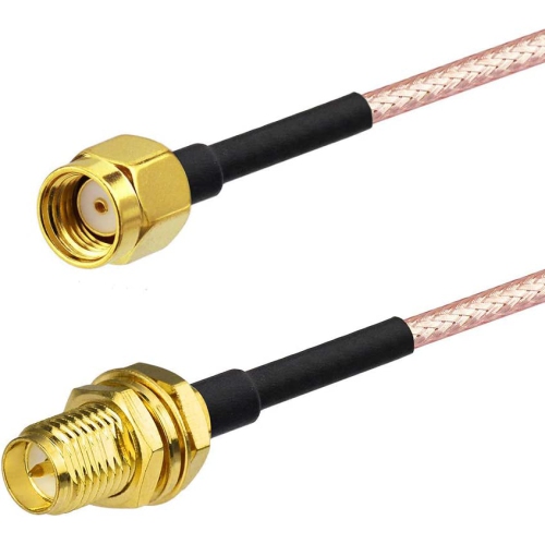 WiFi Antenna Extension Cable RP-SMA Male to RP-SMA Female Bulkhead Mount RG316 Cale 60cm 24 inch