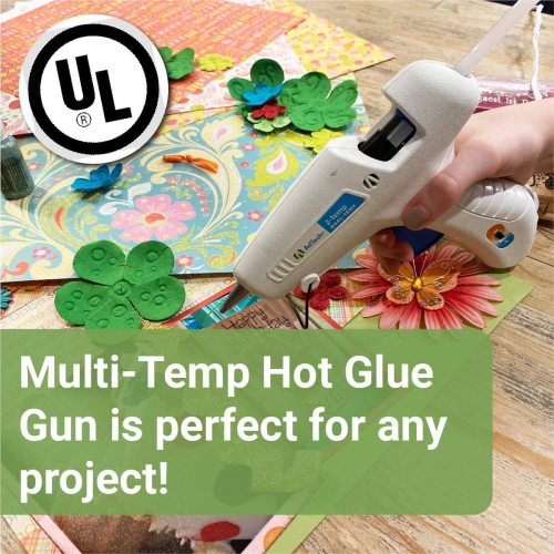 A 0453 2-Temp Dual Temperature Hot Glue Gun Full Size, White