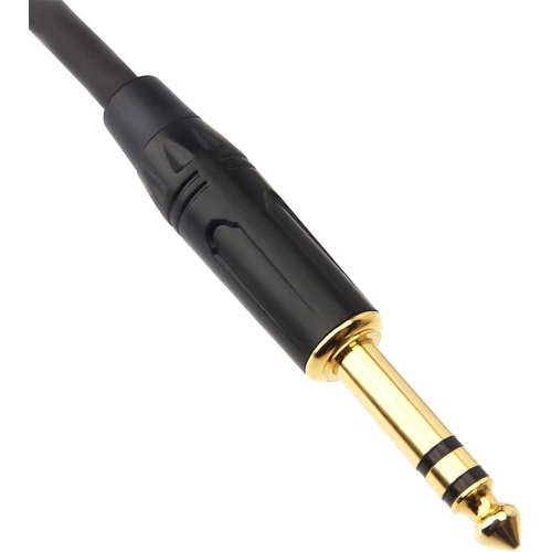 1/8 to 1/4 Stereo Cable, Heavy Duty 3.5mm Mini Jack TRS to 6.35mm Jack TRS Audio Interconnect Path Cord Lead -