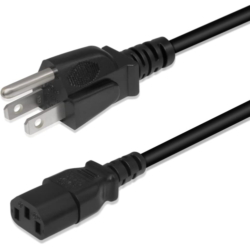 US Plug AC Power Cord 5 Ft 3 Prong Power Cable Lead C13 for Fully Molded Laptop & Plasma TV's & Computer Host &