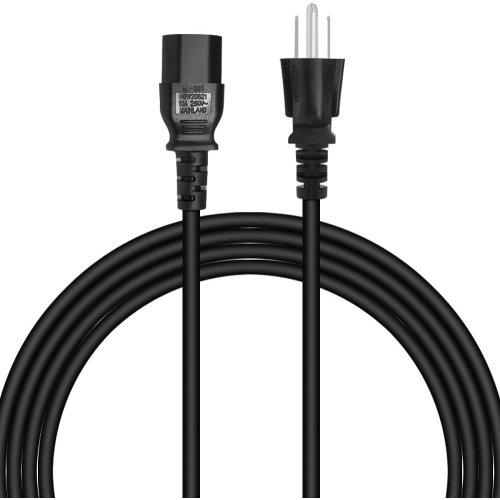 US Plug AC Power Cord 5 Ft 3 Prong Power Cable Lead C13 for Fully Molded Laptop & Plasma TV's & Computer Host &