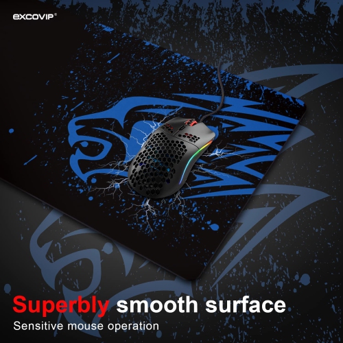 Blue Leopard Thick Smooth Extra Large XL Gaming Mousepad Mat Smooth Surface Non-Slip Rubber Mouse Pad with Designs