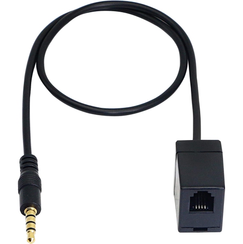 Telephone RJ9 4P4C Splitter Adapter Cable RJ9 Headset Extension Cord Adapter 1 Male to 2 Double Female