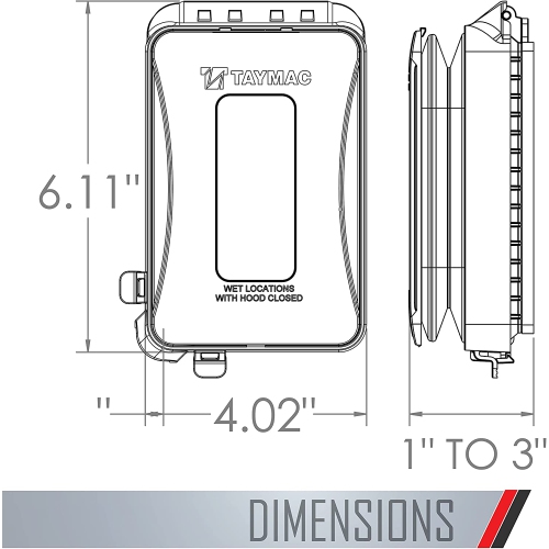 ML450Z Single-Gang Mount 16-in-1 Flat Nonmetallic Weatherproof Vertical/Horizontal, 1-Pack, Bronze