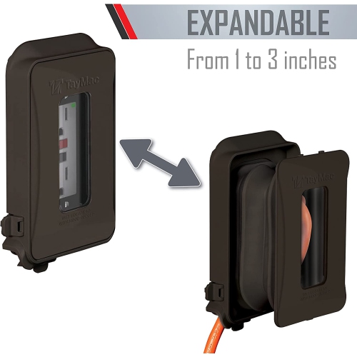 ML450Z Single-Gang Mount 16-in-1 Flat Nonmetallic Weatherproof Vertical/Horizontal, 1-Pack, Bronze