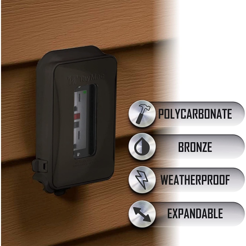 ML450Z Single-Gang Mount 16-in-1 Flat Nonmetallic Weatherproof Vertical/Horizontal, 1-Pack, Bronze