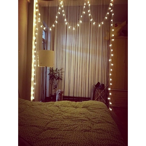 DAJ48 13Feet/4M Long Globe String Light Starry Light, Warm White, Battery-Powered