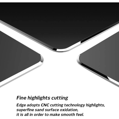 Paquet de 2 tapis de souris de jeu en aluminium compatible avec Magic Mouse, Smooth Magic Ultra Thin double