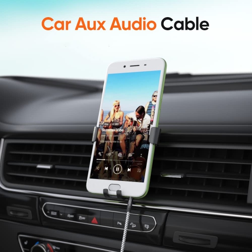 3 Feet Aux Cable, 3.5mm Male to Male Auxiliary Audio Stereo Cord Compatible with Car,Headphones, iPods,