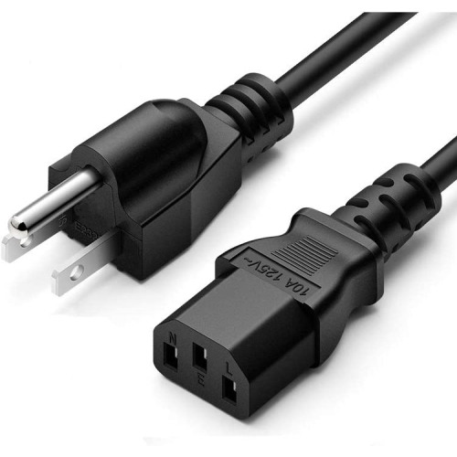 3 Prong Universal Power Cord Cable Fit for Vizio Brother Lenovo Personal Computer, PC Monitor, Bravia Smart TV,