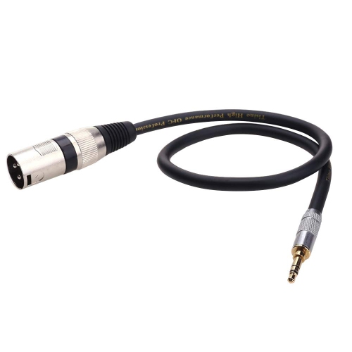 3.5mm to XLR Cable Unbalanced Mini Jack 1/8 inch to XLR Male Adapter Microphone Cord - 1.6ft/50cm