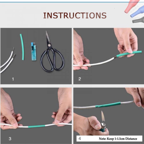 850pcs Heat Shrink Tubing Assortment 2:1 Electrical Wire Cable Wrap Assortment Electric Insulation Tube Kit